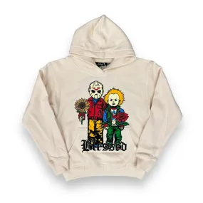 3Forty Lucky Blessed Boy's Cream Hoodie