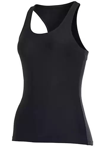 active by LASCANA Cut-Out Sleeveless Vest Top | Kaleidoscope