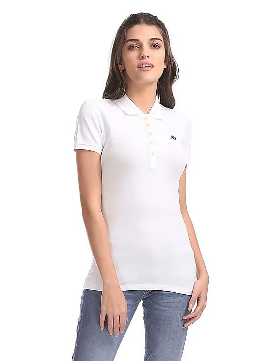 Aeropostale Solid Pique Polo Shirt