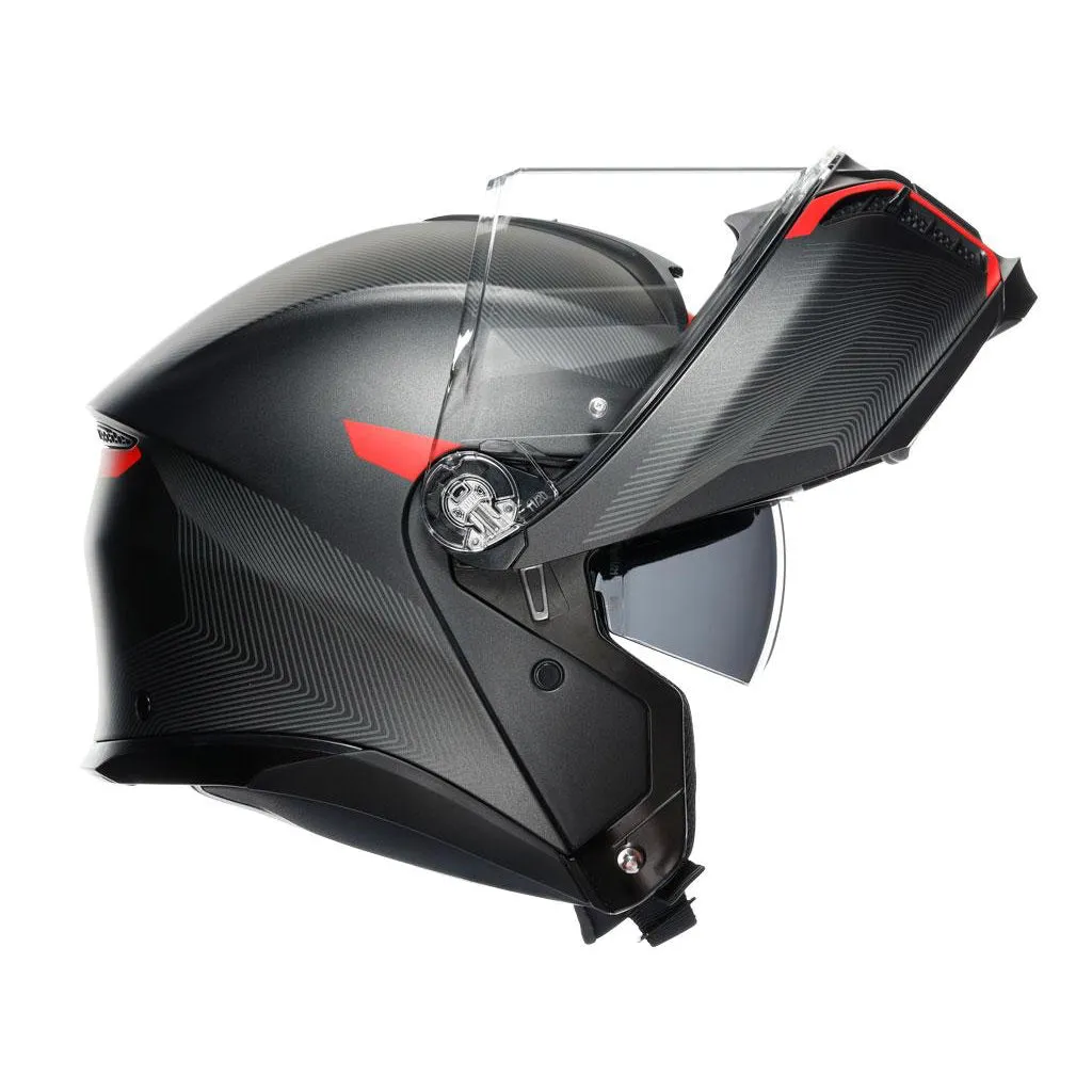 AGV - Tourmodular Fequency Grey/Red Modular Helmet