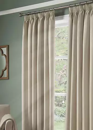 Alan Symonds Essential Blackout Pair of Pencil Pleat Curtains | Kaleidoscope