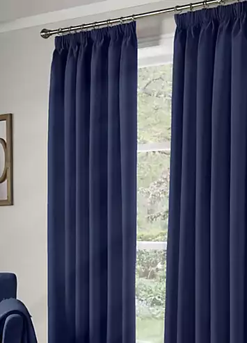 Alan Symonds Essential Blackout Pair of Pencil Pleat Curtains | Kaleidoscope