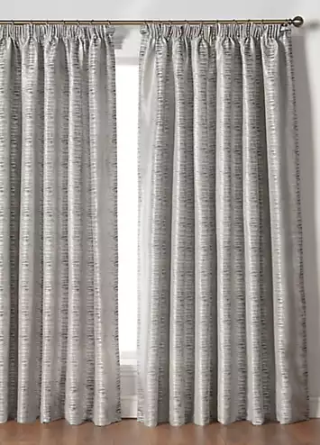 Alan Symonds Reflections Jacquard Lined Pair of Pencil Pleat Curtains | Kaleidoscope