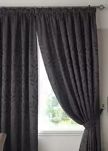 Alan Symonds Tivoli Jacquard Lined Pair of Pencil Pleat Curtains | Kaleidoscope