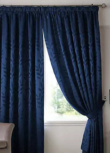 Alan Symonds Tivoli Jacquard Lined Pair of Pencil Pleat Curtains | Kaleidoscope