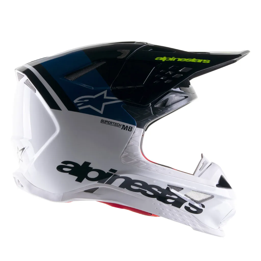 Alpinestars - S-M8 Radium Blue/White Helmet