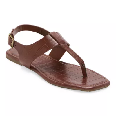 a.n.a Womens Kate T-Strap Flat Sandals