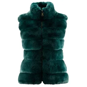 Anna Chinchilla Cashmere Emerald Vest