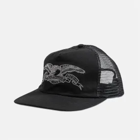 Anti Hero Skateboards - Basic Eagle Snapback Cap - Black / Charcoal