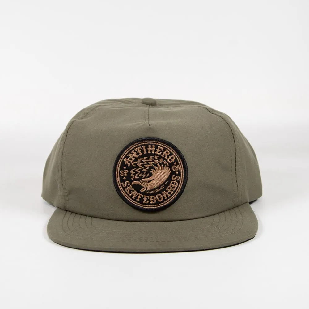 Anti Hero Skateboards - Eagle Round Snapback Cap - Moss / Bronze / Black