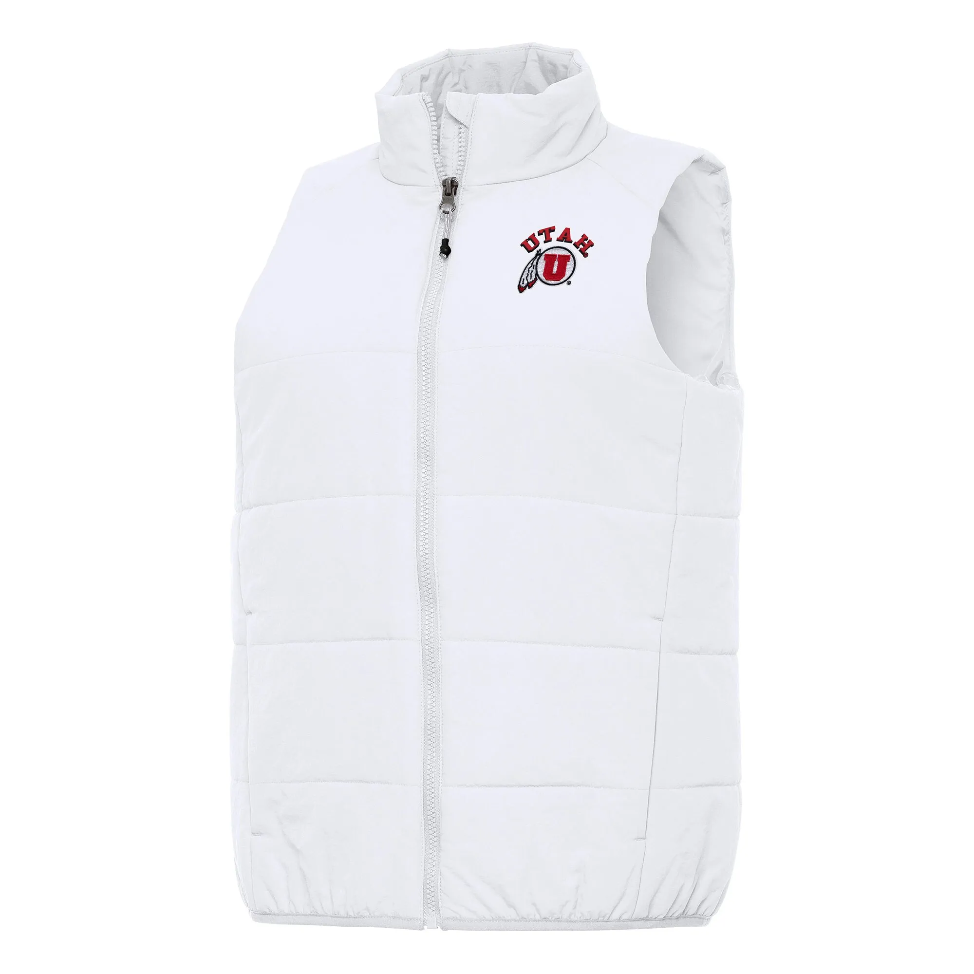 Antigua Utah Utes Women's White Experience Full-Zip Vest