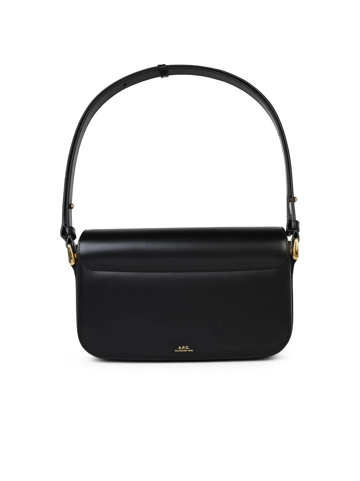 A.P.C.    A.P.C. 'Grace Bguette' Black Smooth Lear Crossbody Bag