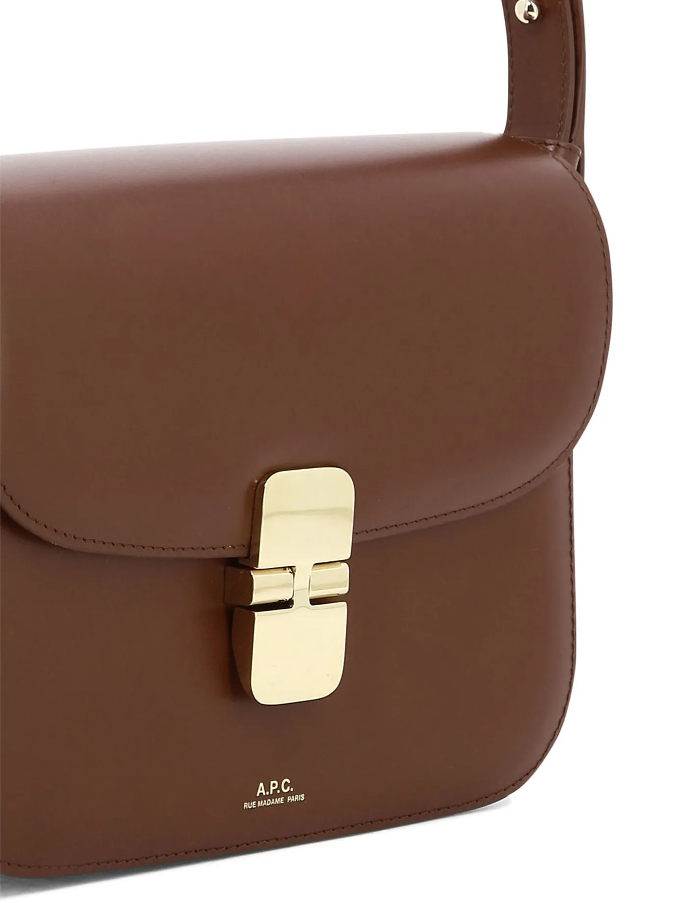 A.P.C. Women's Grace Small Leather Crossbody Bag in Brown for SS24