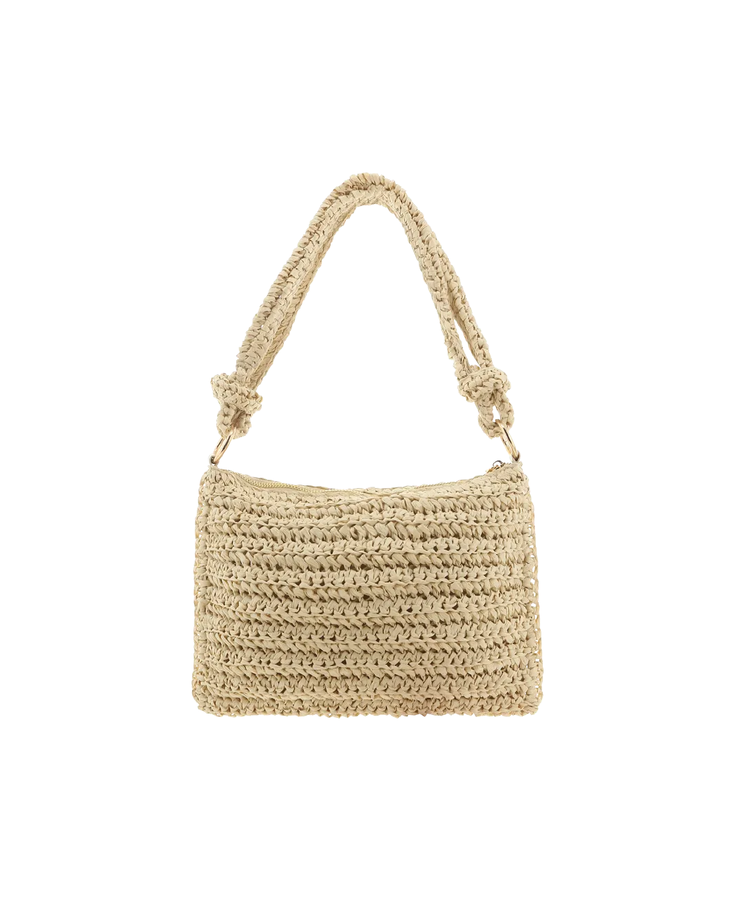 AQUILA SHOULDER BAG - NATURAL RAFFIA