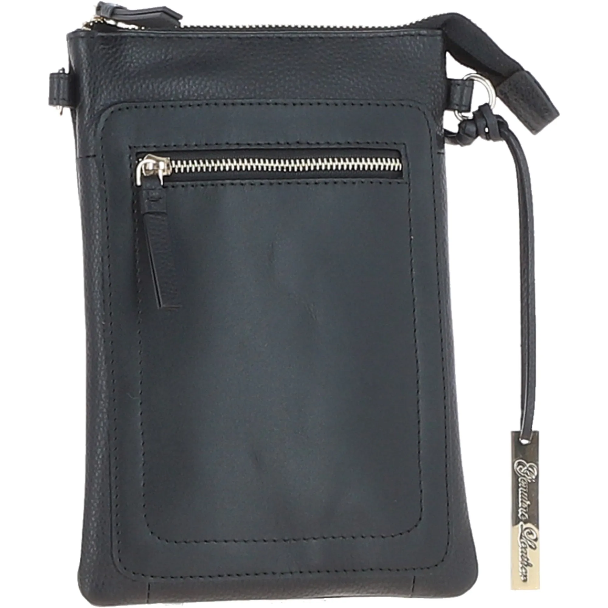 Ashwood Leather Crossbody Smart Phone Bag Black: Z-71