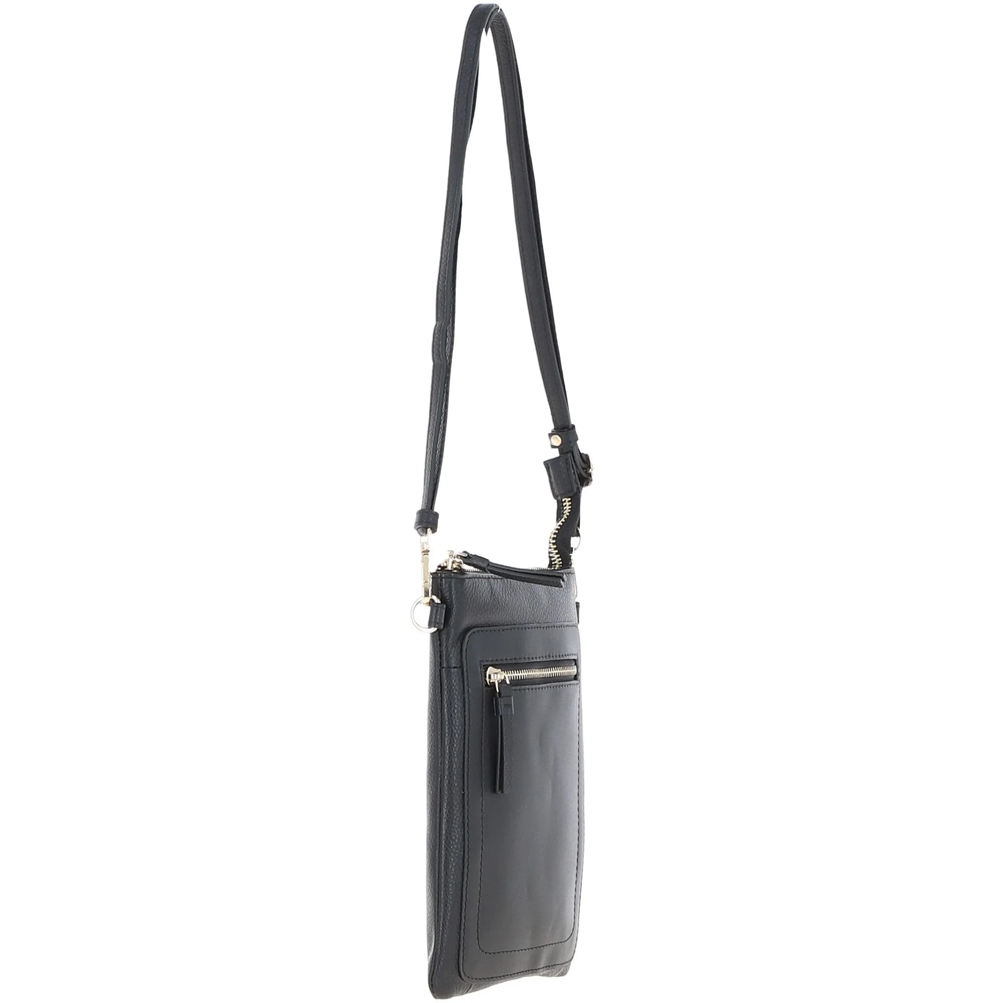 Ashwood Leather Crossbody Smart Phone Bag Black: Z-71