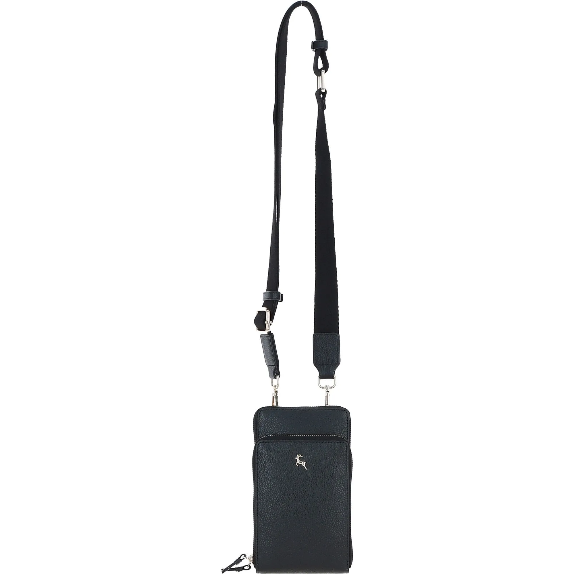 Ashwood Leather Luxury Crossbody Phone Bag Design-X Black: X-31