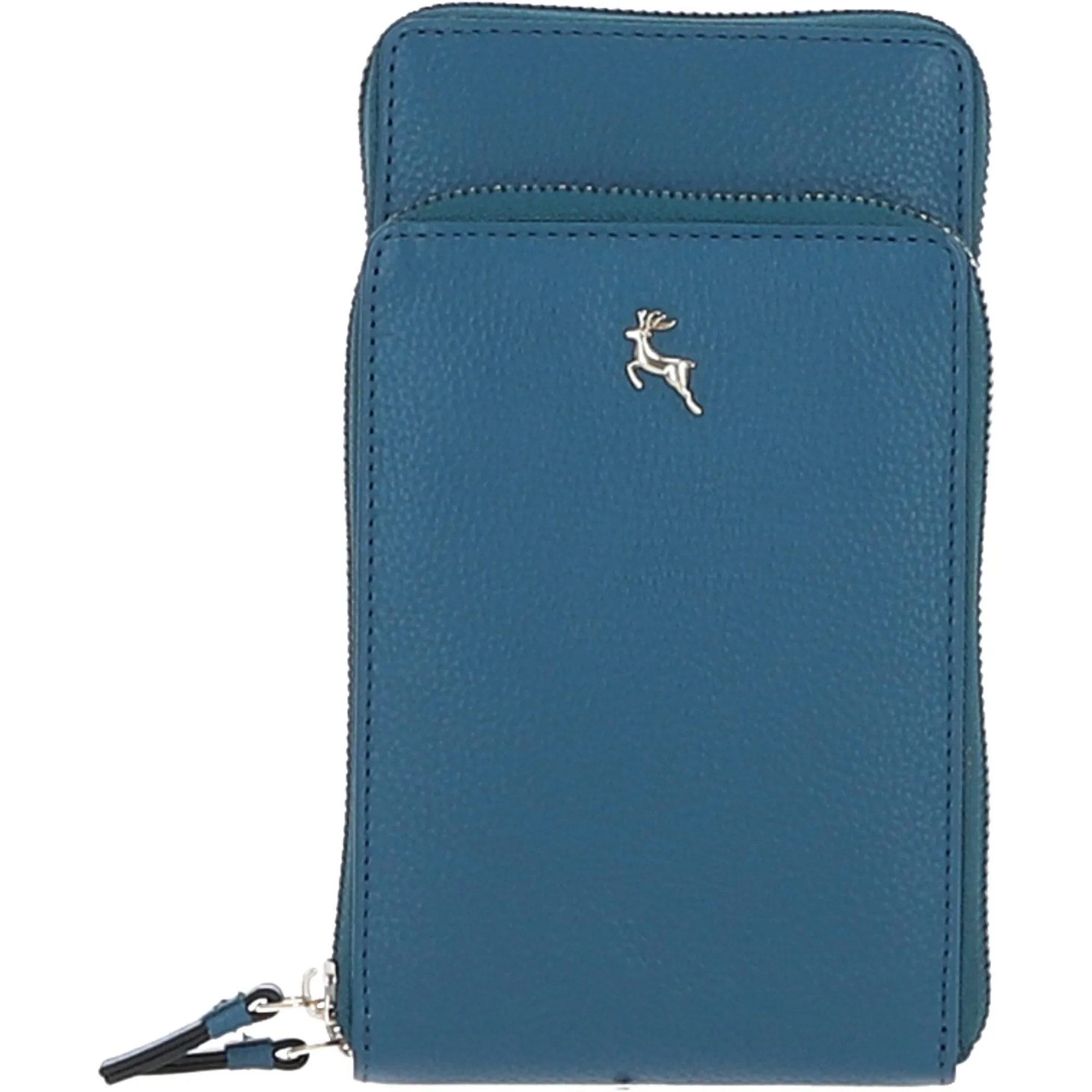 Ashwood Leather Luxury Crossbody Phone Bag Design-X Teal: X-31