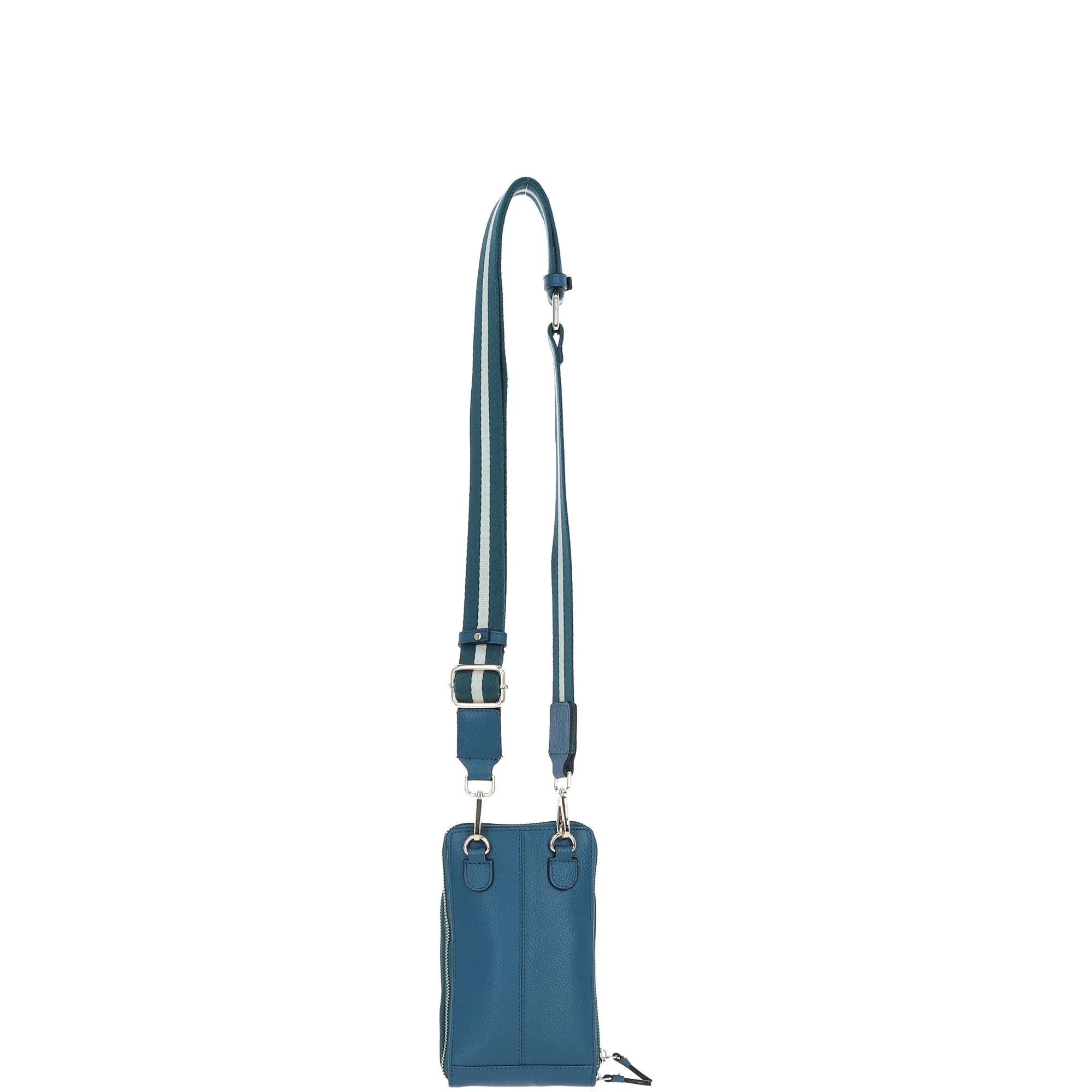 Ashwood Leather Luxury Crossbody Phone Bag Design-X Teal: X-31