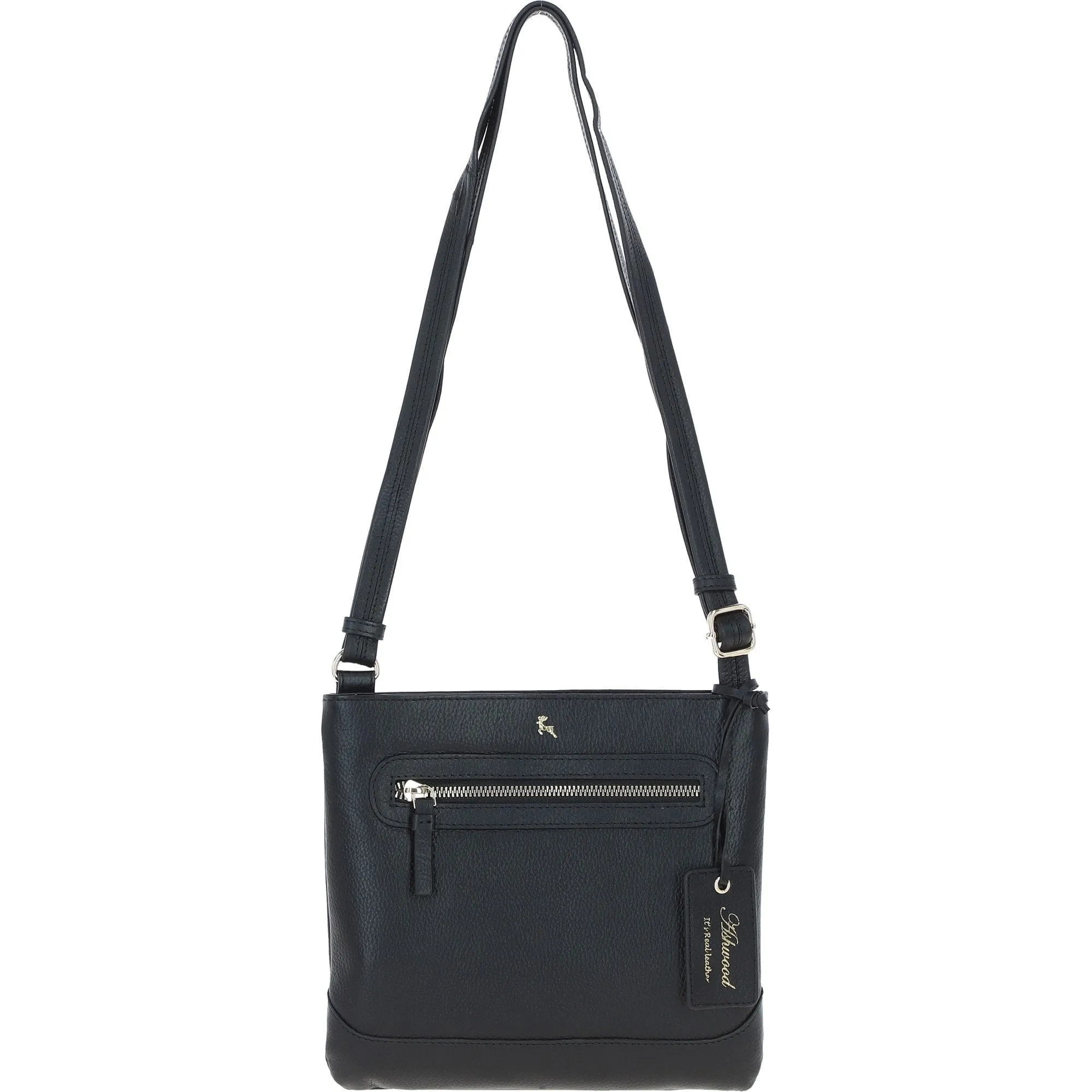 Ashwood Leather Smart Crossbody Bag Black: 64638/cb-9