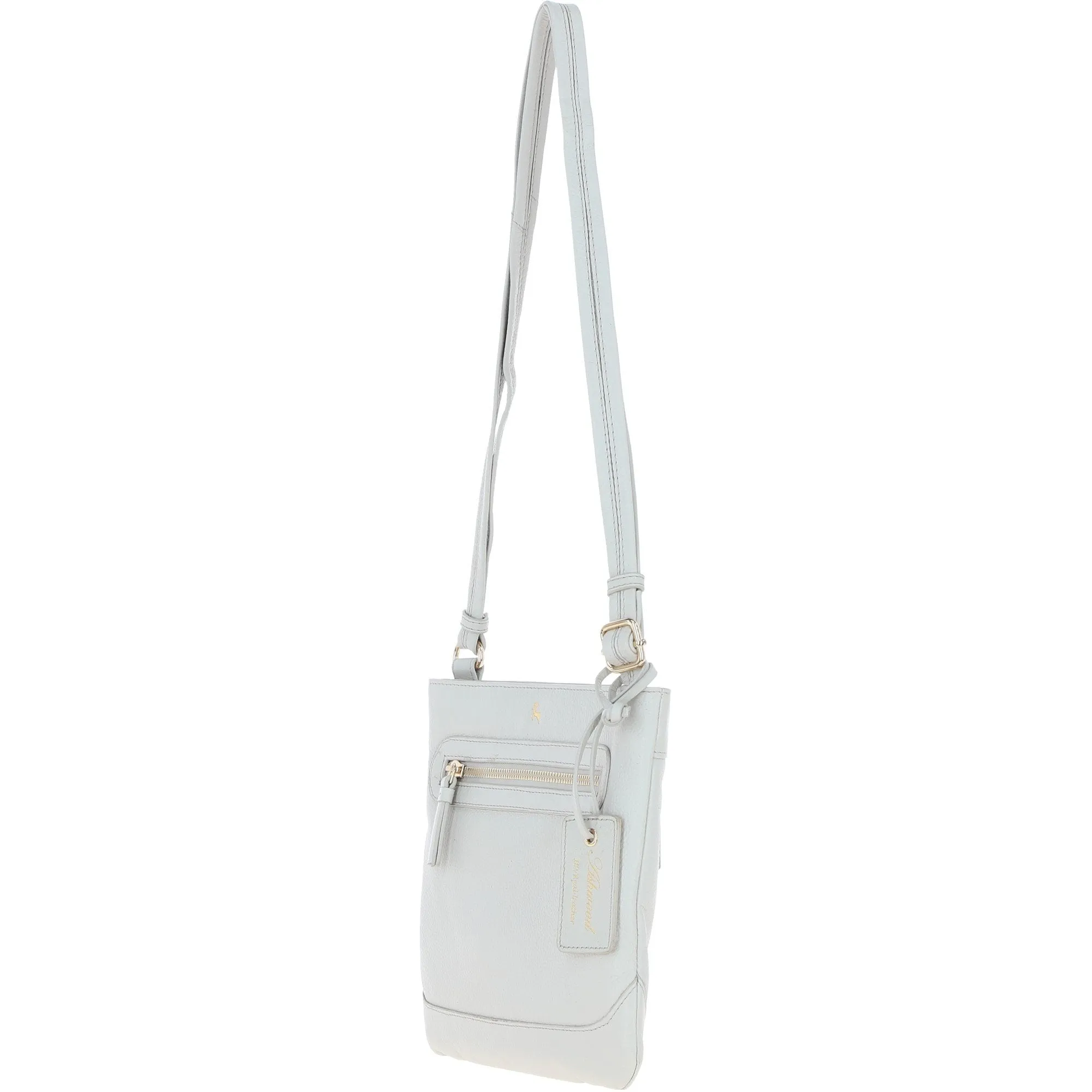 Ashwood Leather Smart Crossbody Bag Ice Grey: 64638/cb-9