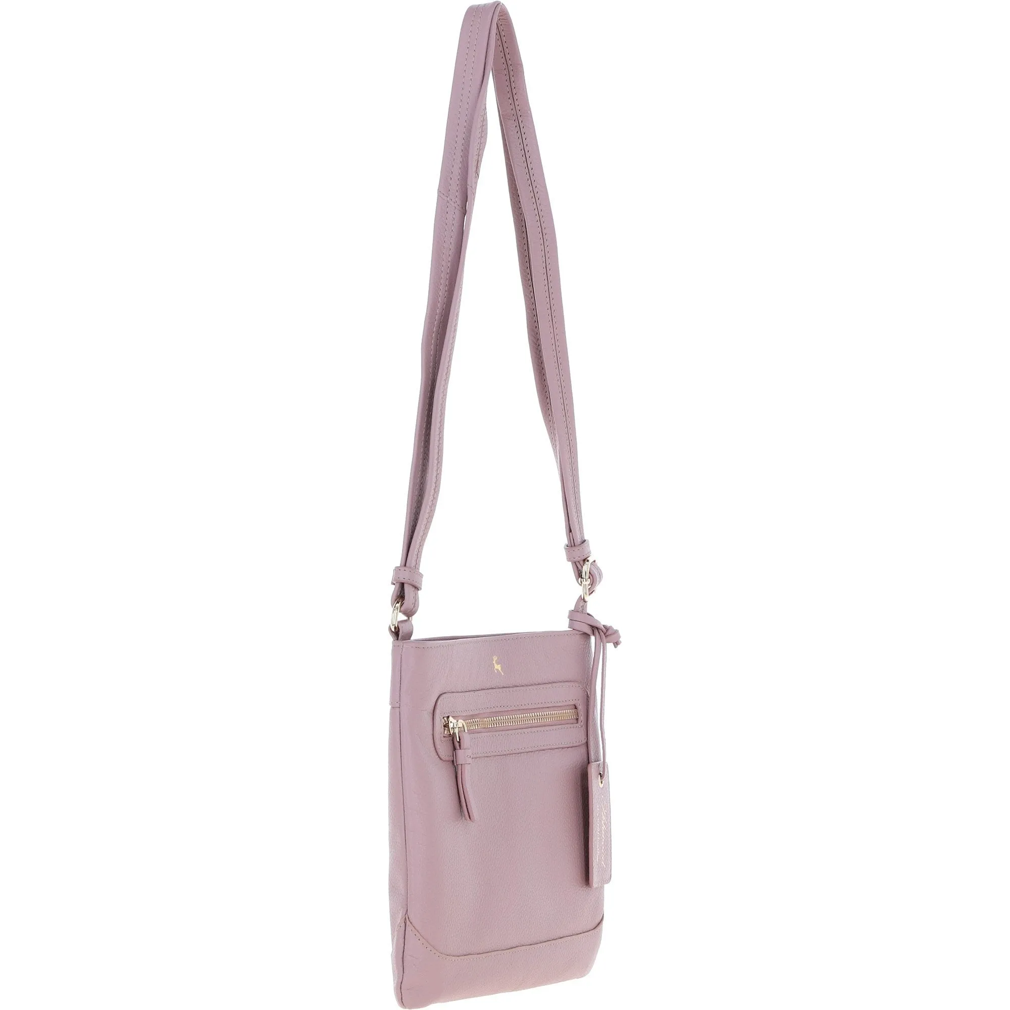 Ashwood Leather Smart Crossbody Bag Woodrose: 64638/cb-9