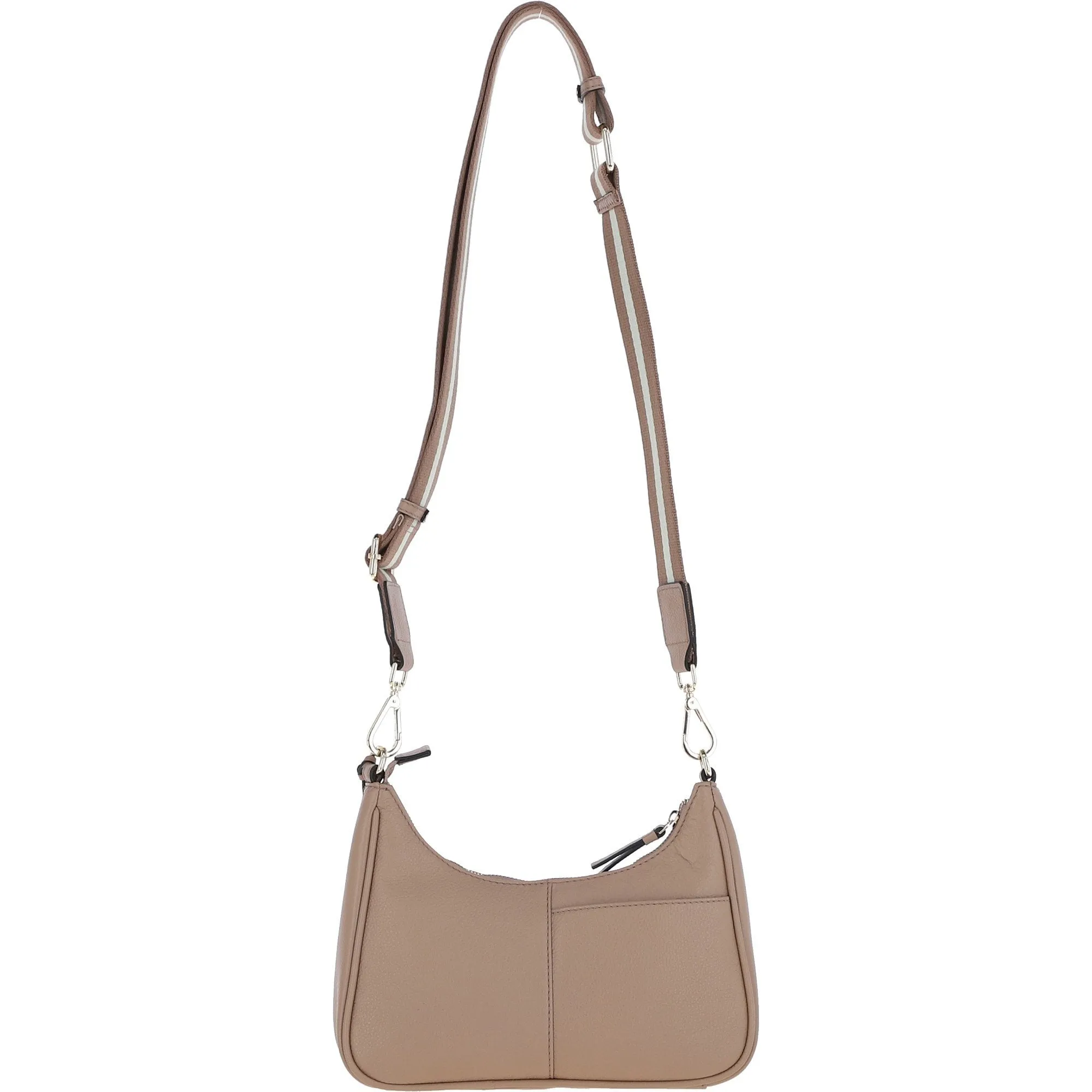 Ashwood Real Leather Crossbody Bag with Webbing Strap Parafin: 64296