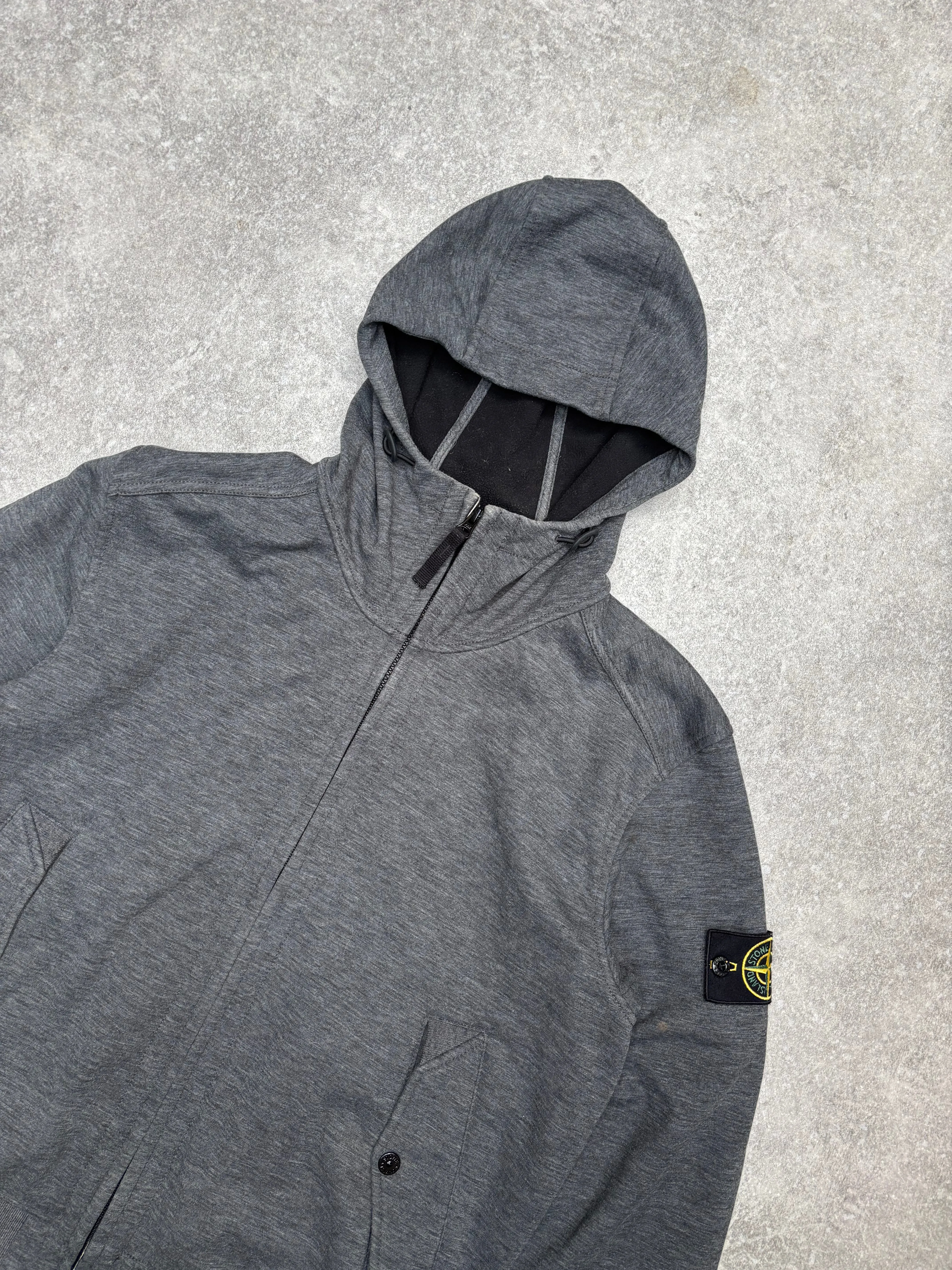 A/W 2014 Stone Island Soft Shell-R Fleece Lined Hooded Full Zip Jacket