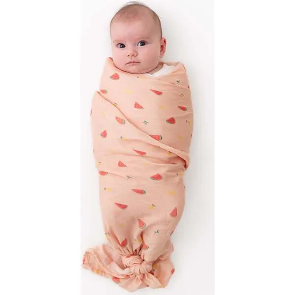 Bamboo Little Swaddle Blanket, Watermelon