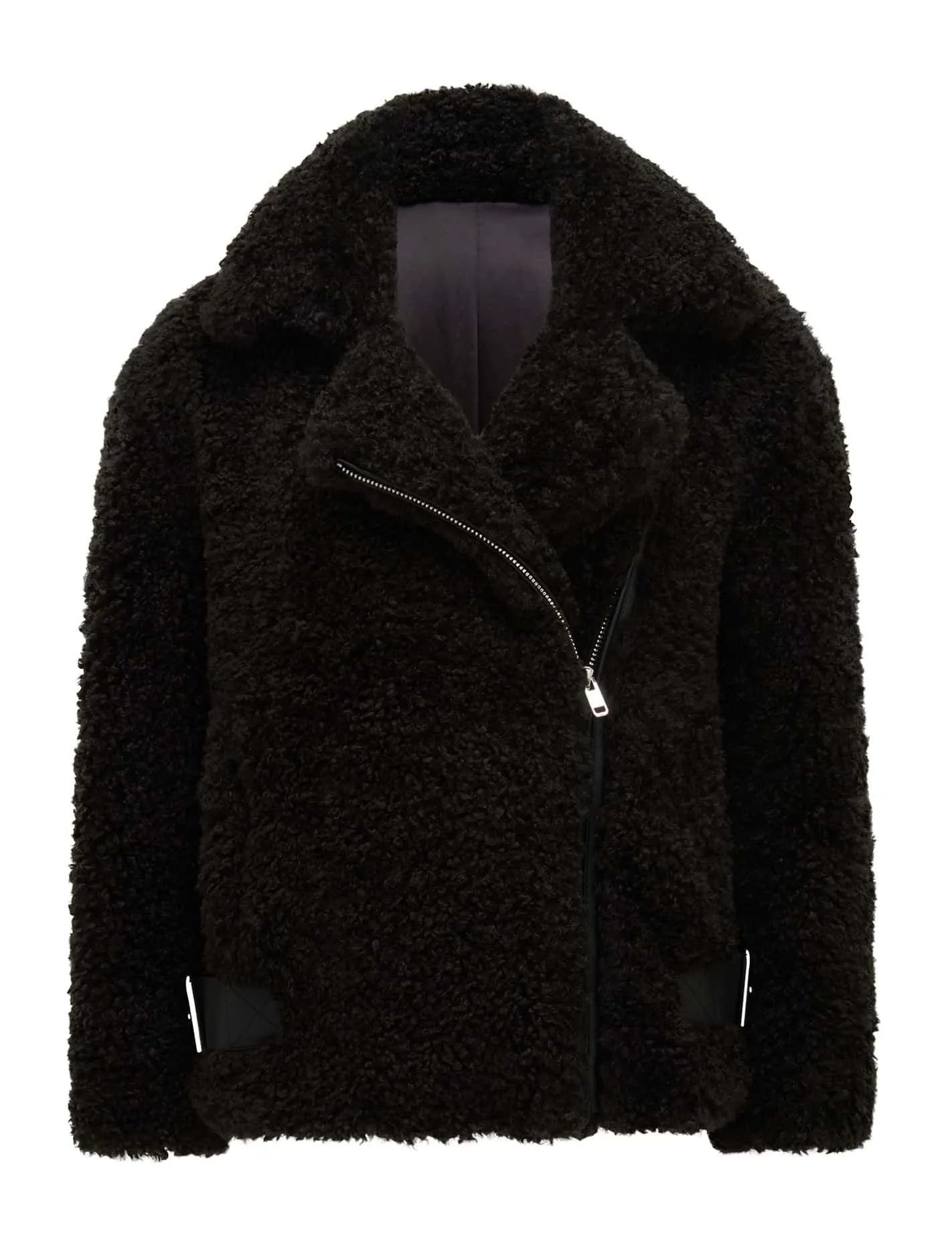 Belle Petite Faux-Fur Aviator Jacket