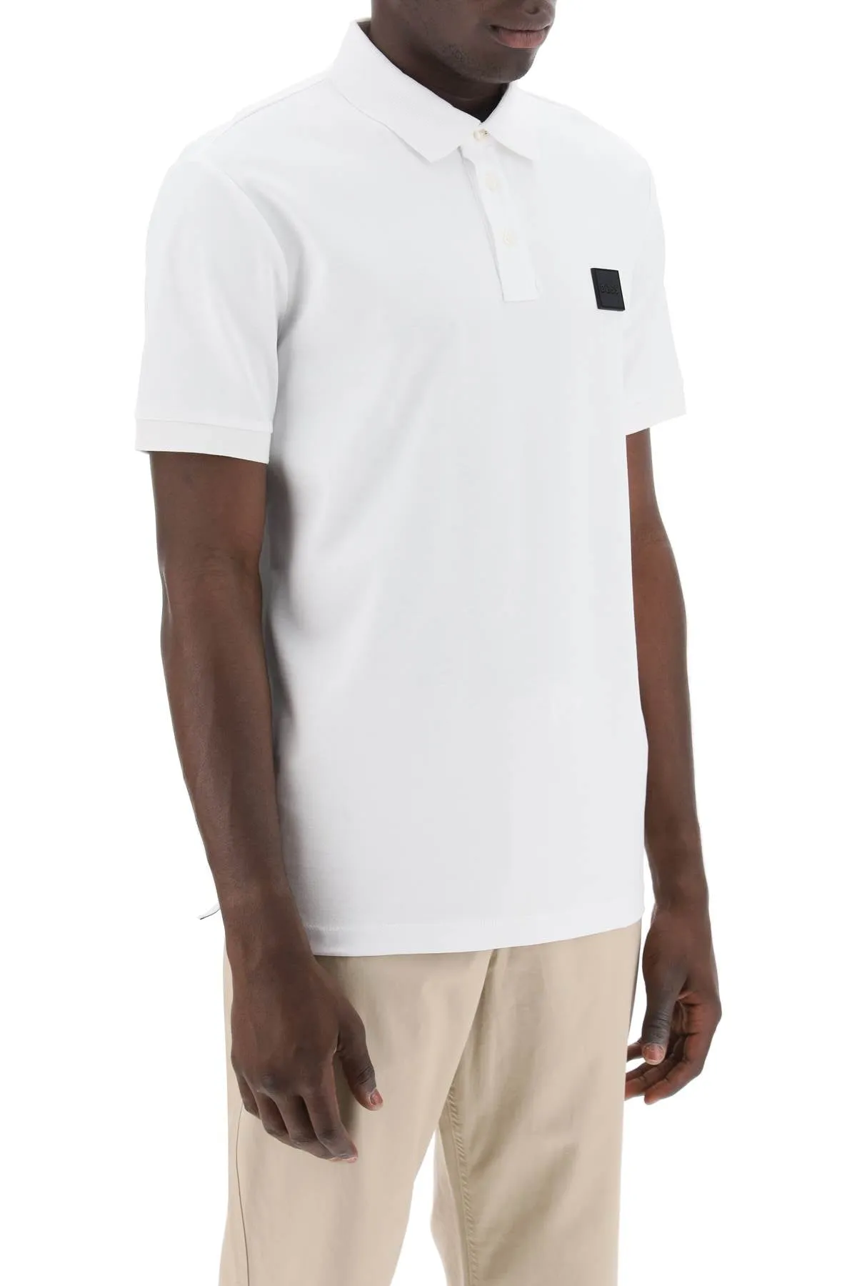 BOSS mercerized cotton polo shirt