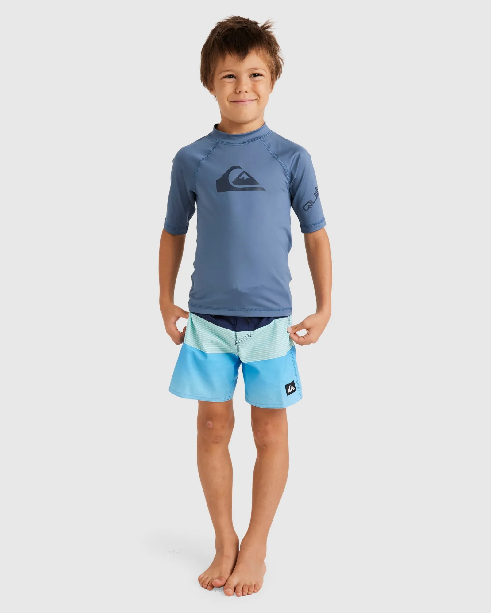 BOYS 2-7 ALL TIME SHORT SLEEVE UPF 50 RASH VEST