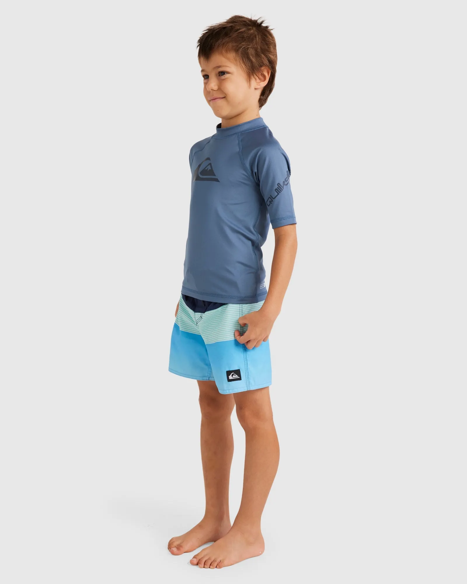 BOYS 2-7 ALL TIME SHORT SLEEVE UPF 50 RASH VEST