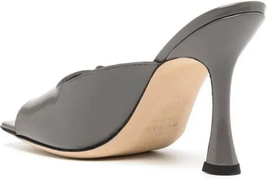 BY FAR Olivia 100mm mules Grey