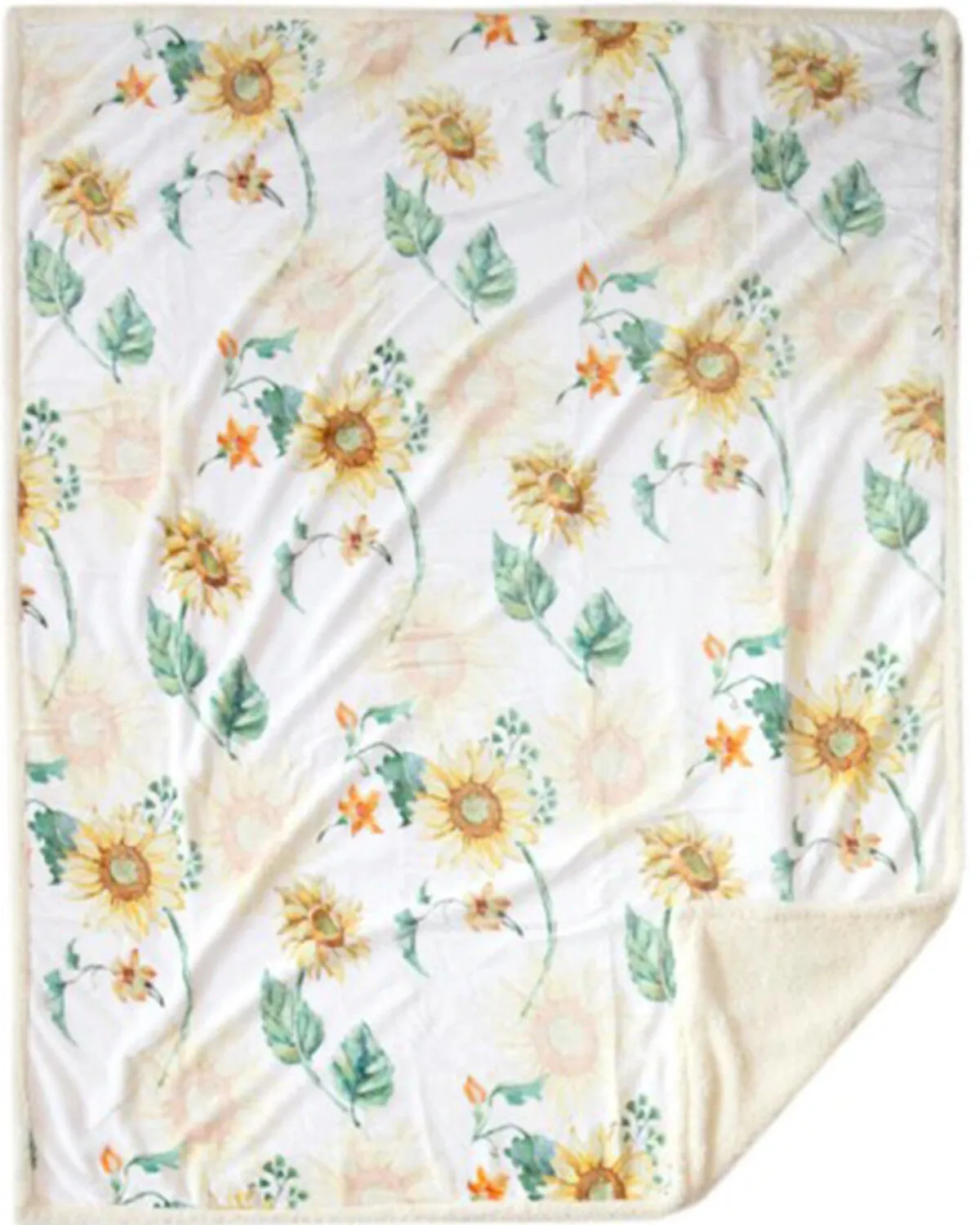 Carstens Home Sunflower Plush Throw Blanket