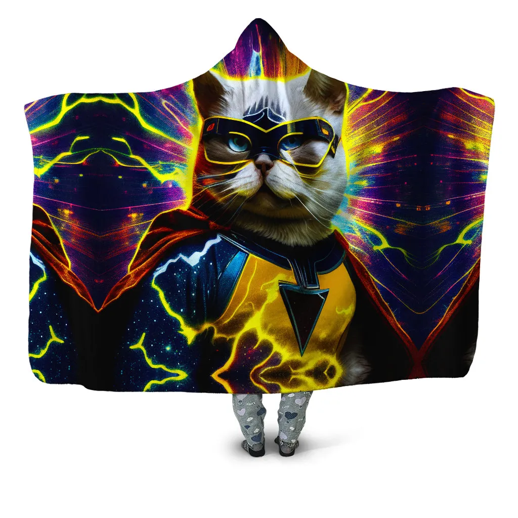 Cat Hero Hooded Blanket