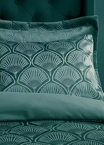 Catherine Lansfield Art Deco Pearl Duvet Cover Set | Kaleidoscope