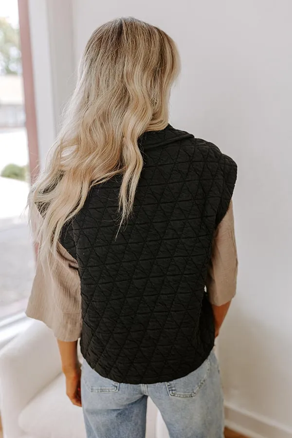 Cedar Creek Quilted Vest in Black