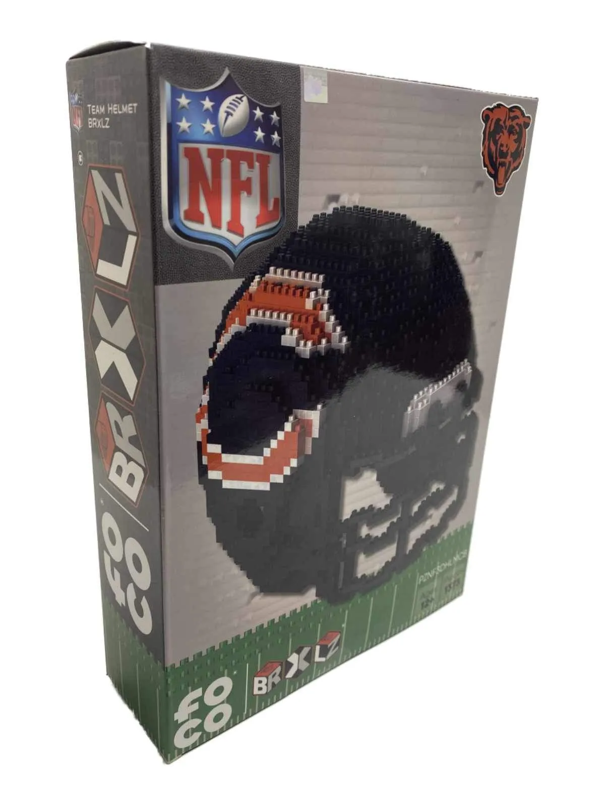 Chicago Bears NFL Forever Collectibles BRXLZ 3-D Helmet Construction Toy