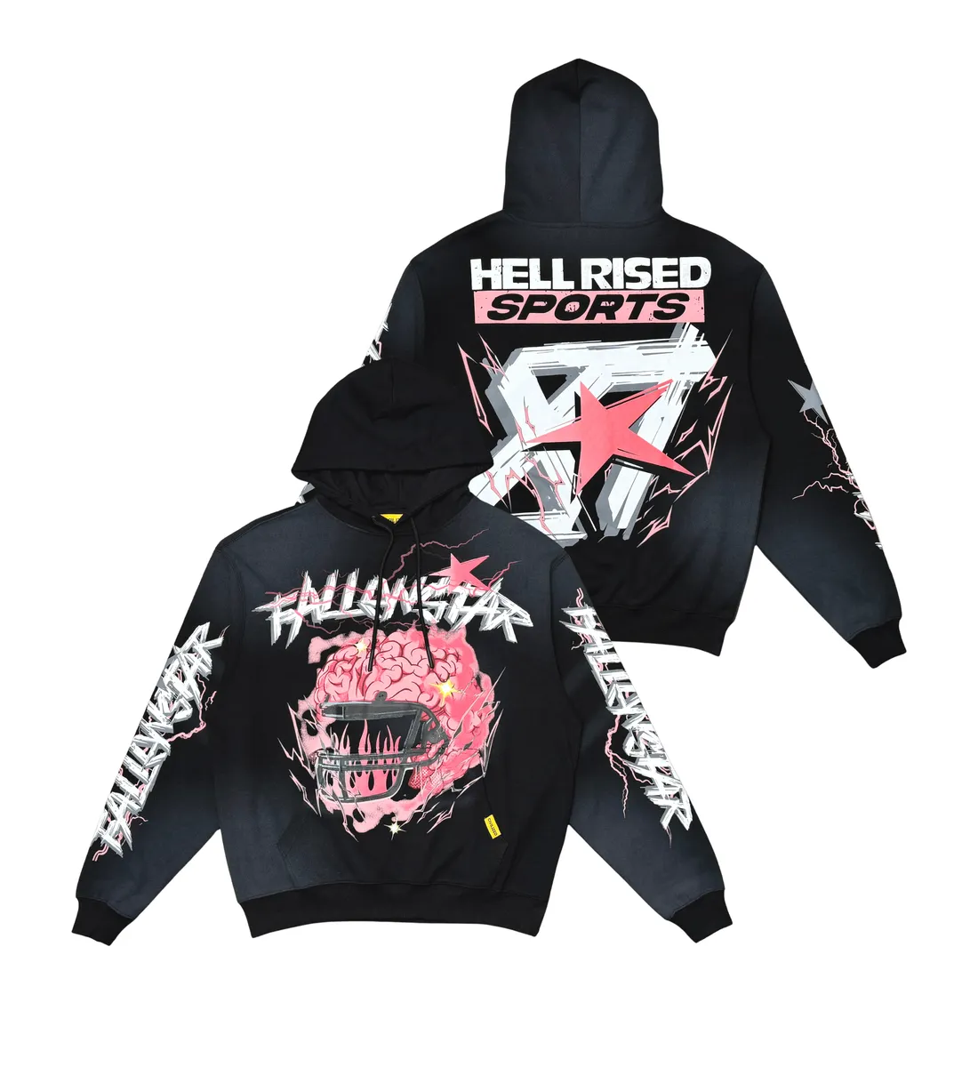 Civilized “Hell Rised Sports ” Black Hoodie