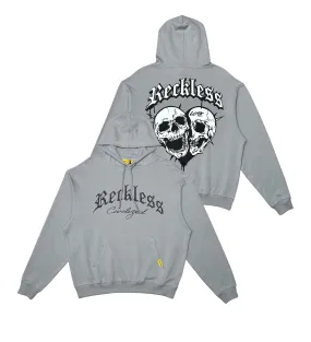 Civilized “Skulls Reckless   Grey Hoodie