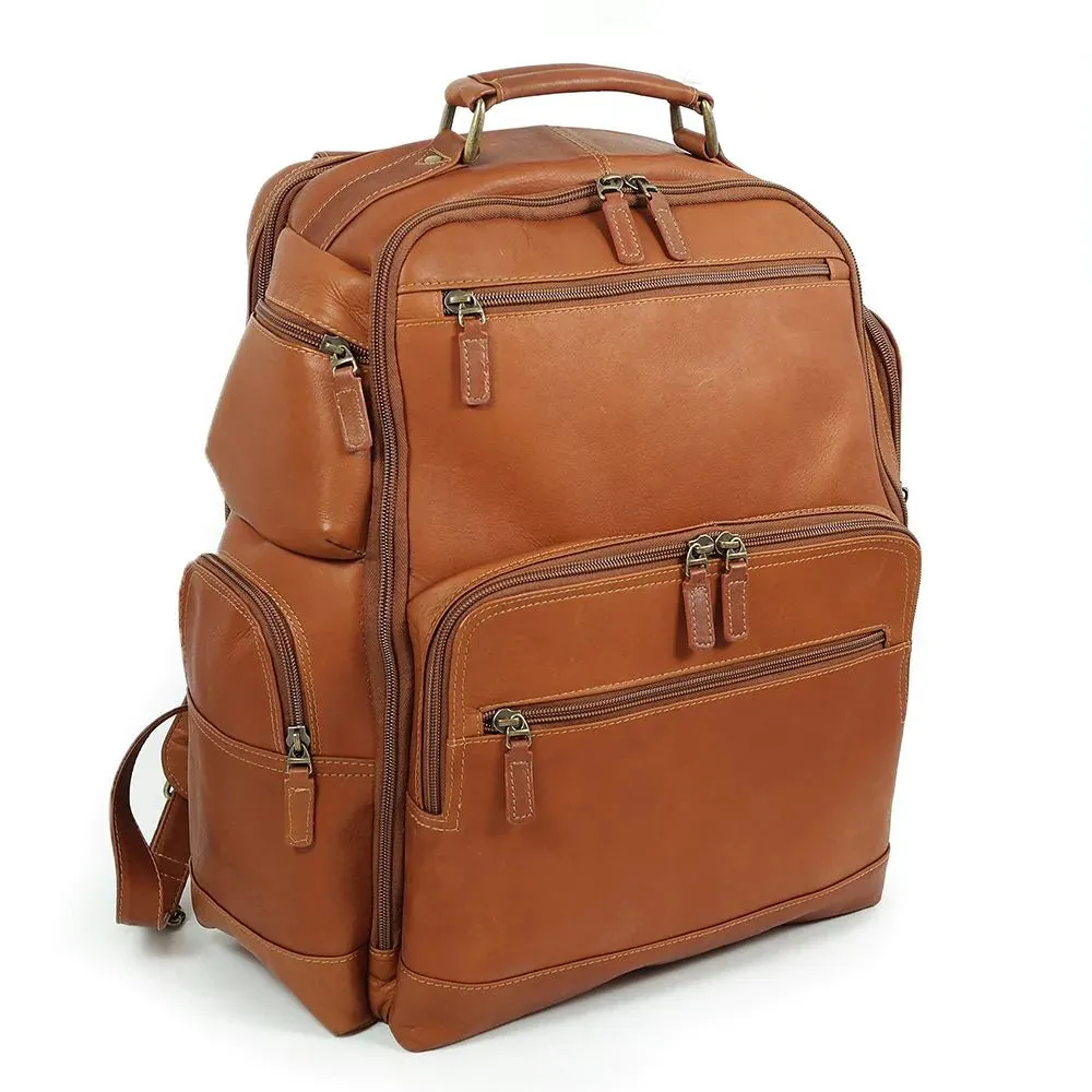 Colombian Deluxe Leather Ultimate Backpack - Tan