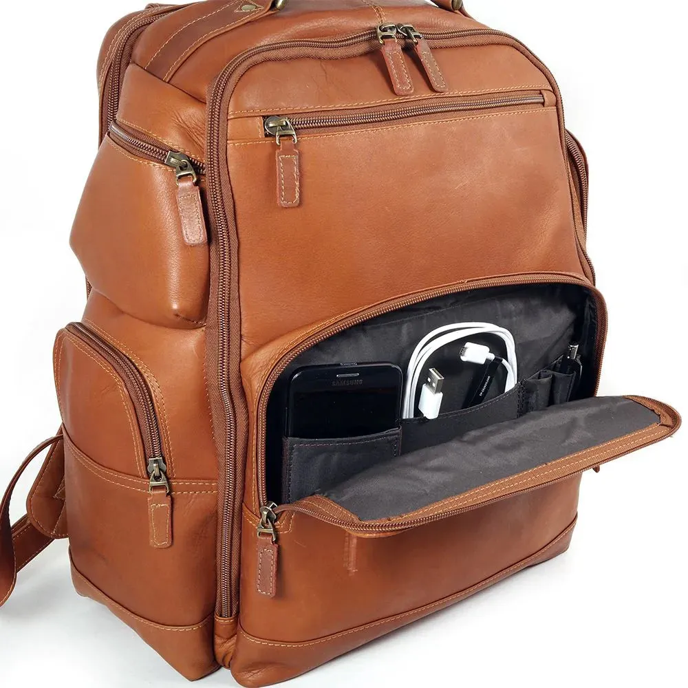 Colombian Deluxe Leather Ultimate Backpack - Tan