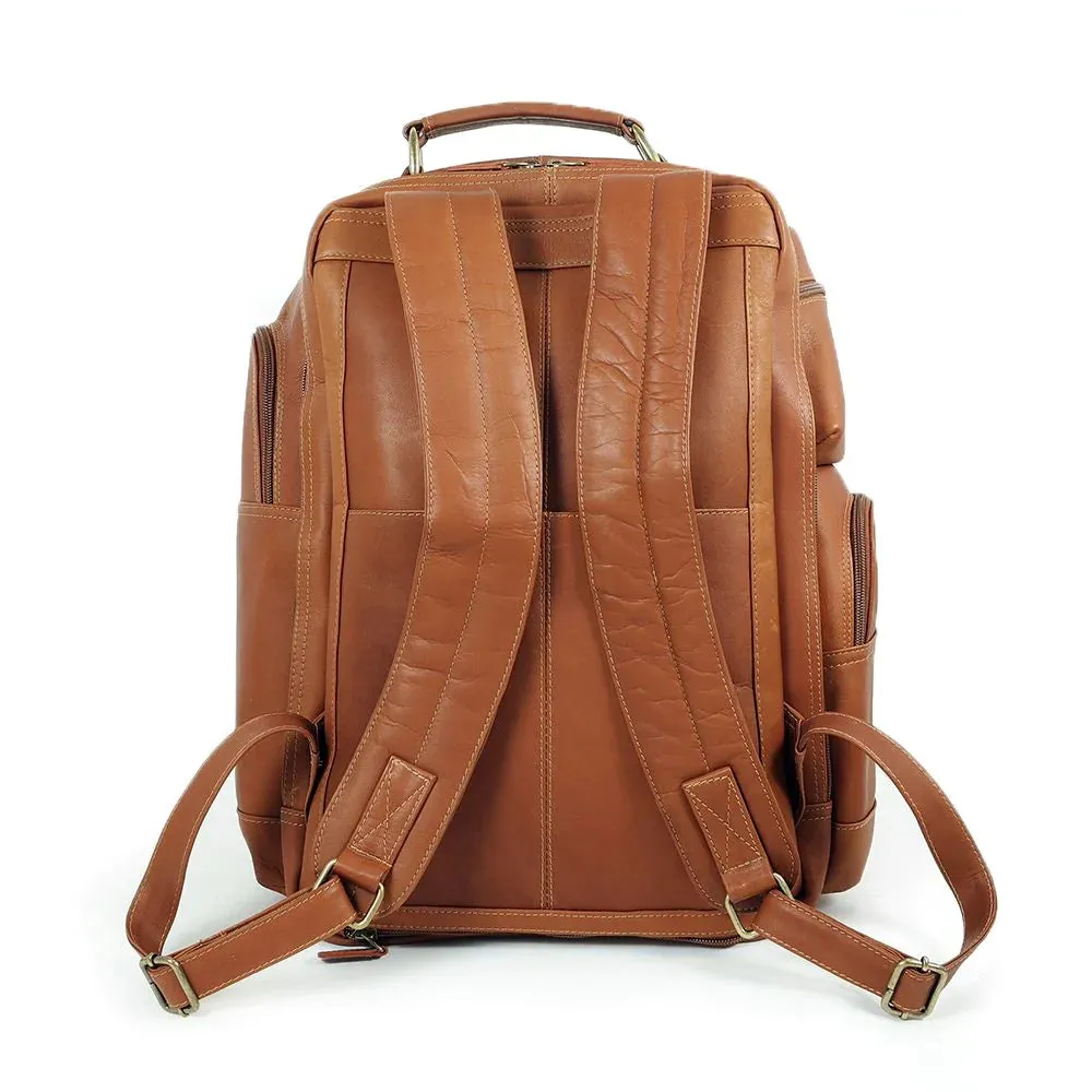 Colombian Deluxe Leather Ultimate Backpack - Tan