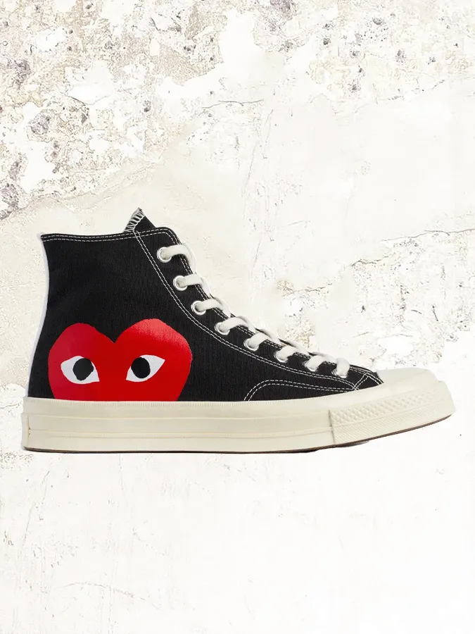 Comme Des Garons PLAY CONVERSE Red Heart Chuck Taylor All Star ’70 High