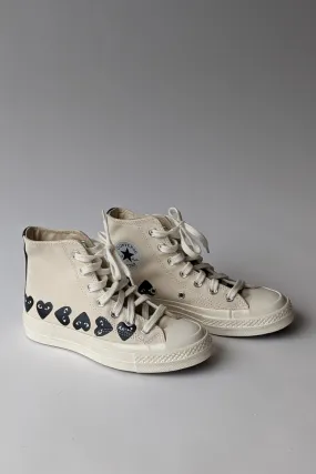 Comme des Garons PLAY Multi Heart Converse Chuck Taylor High Top