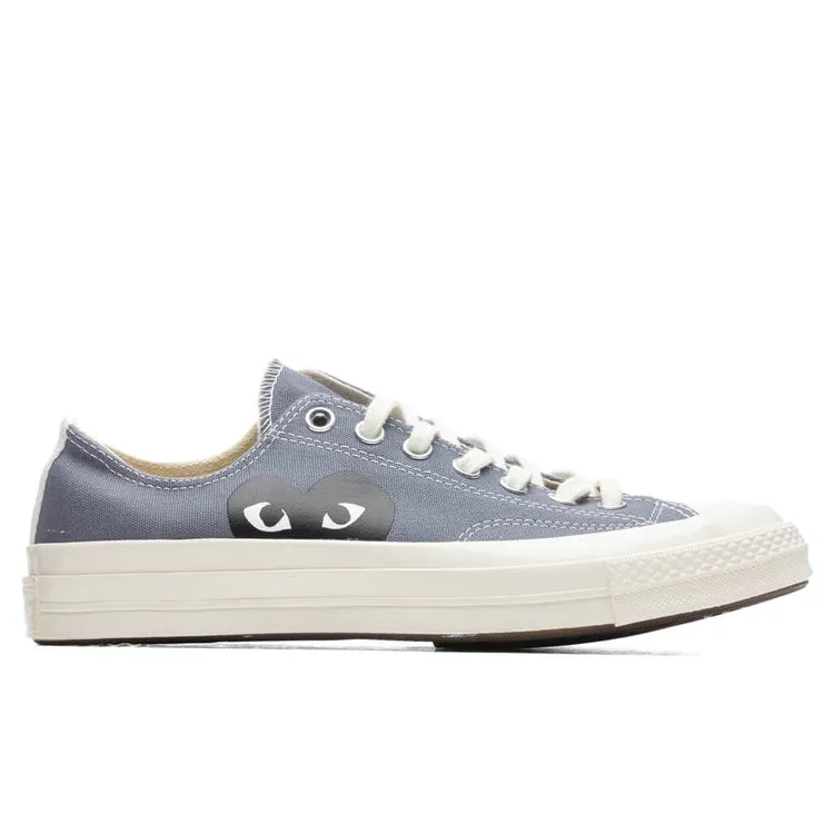 Comme des Garons PLAY Unisex  Converse Chuck Taylor 70 OX, Low Unisex - Stell Grey