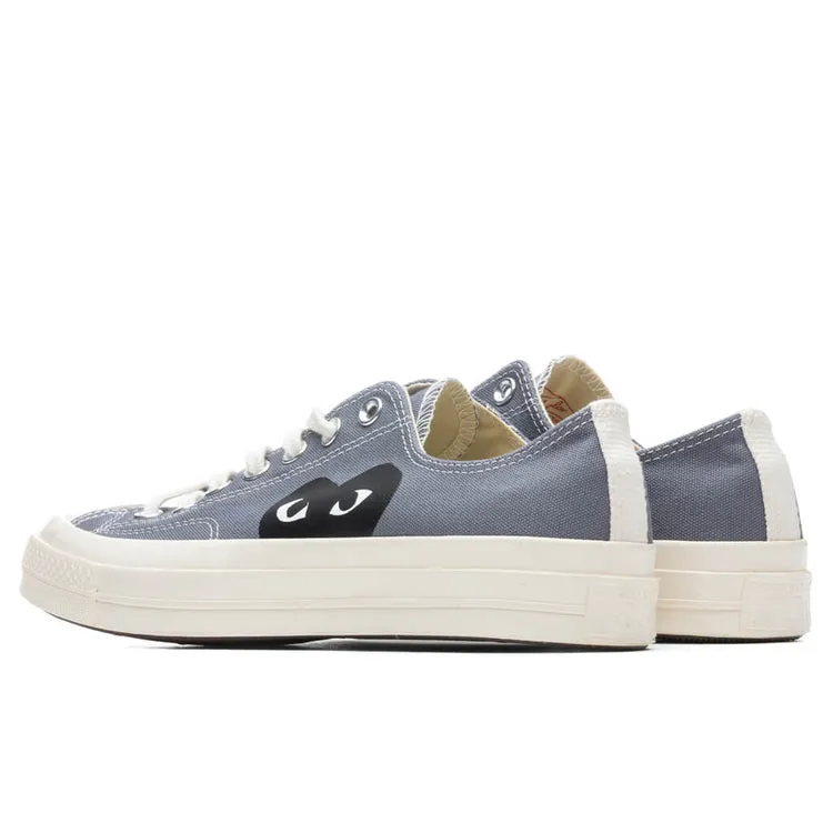 Comme des Garons PLAY Unisex  Converse Chuck Taylor 70 OX, Low Unisex - Stell Grey