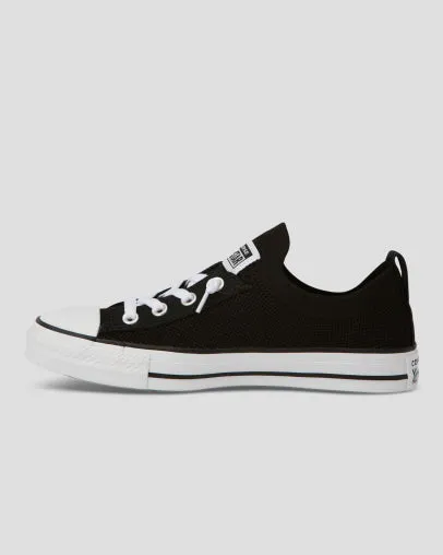 CONVERSE WOMENS Chuck Taylor All Star Shoreline Knit Slip Low Top - Black