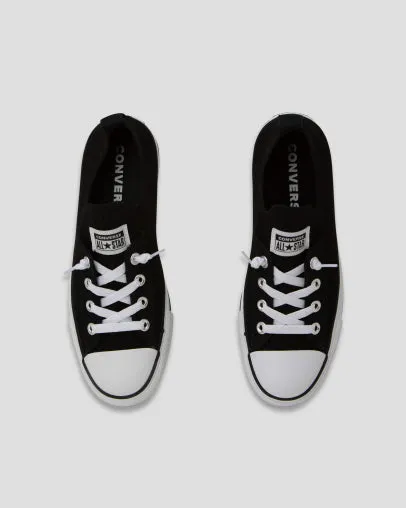 CONVERSE WOMENS Chuck Taylor All Star Shoreline Knit Slip Low Top - Black